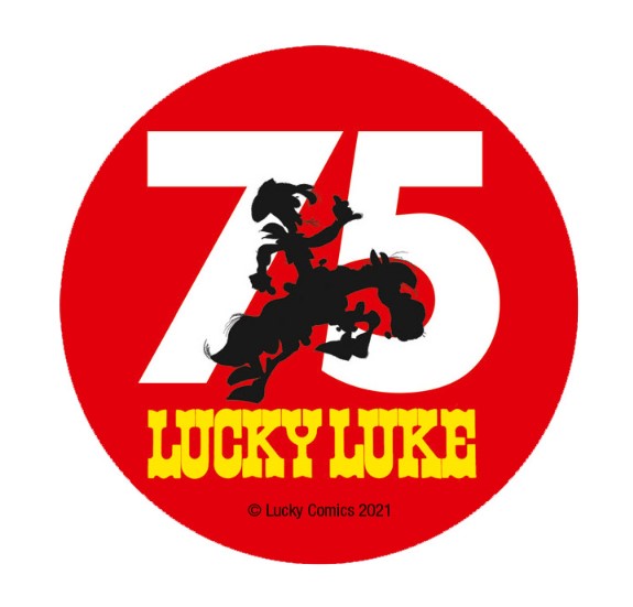 Logo 75 Jahre Lucky Luke