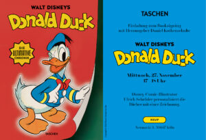 Einladung Taschen Verlag zur Donald Duck Chronik