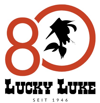 Logo 80 Jahre Lucky Luke