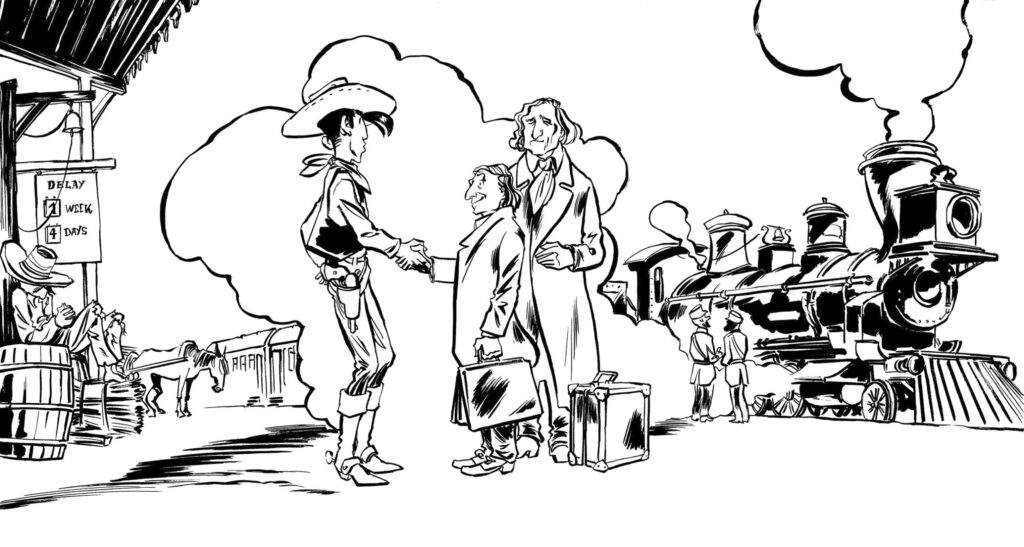 Illustration zu Lucky Luke Hommage 8